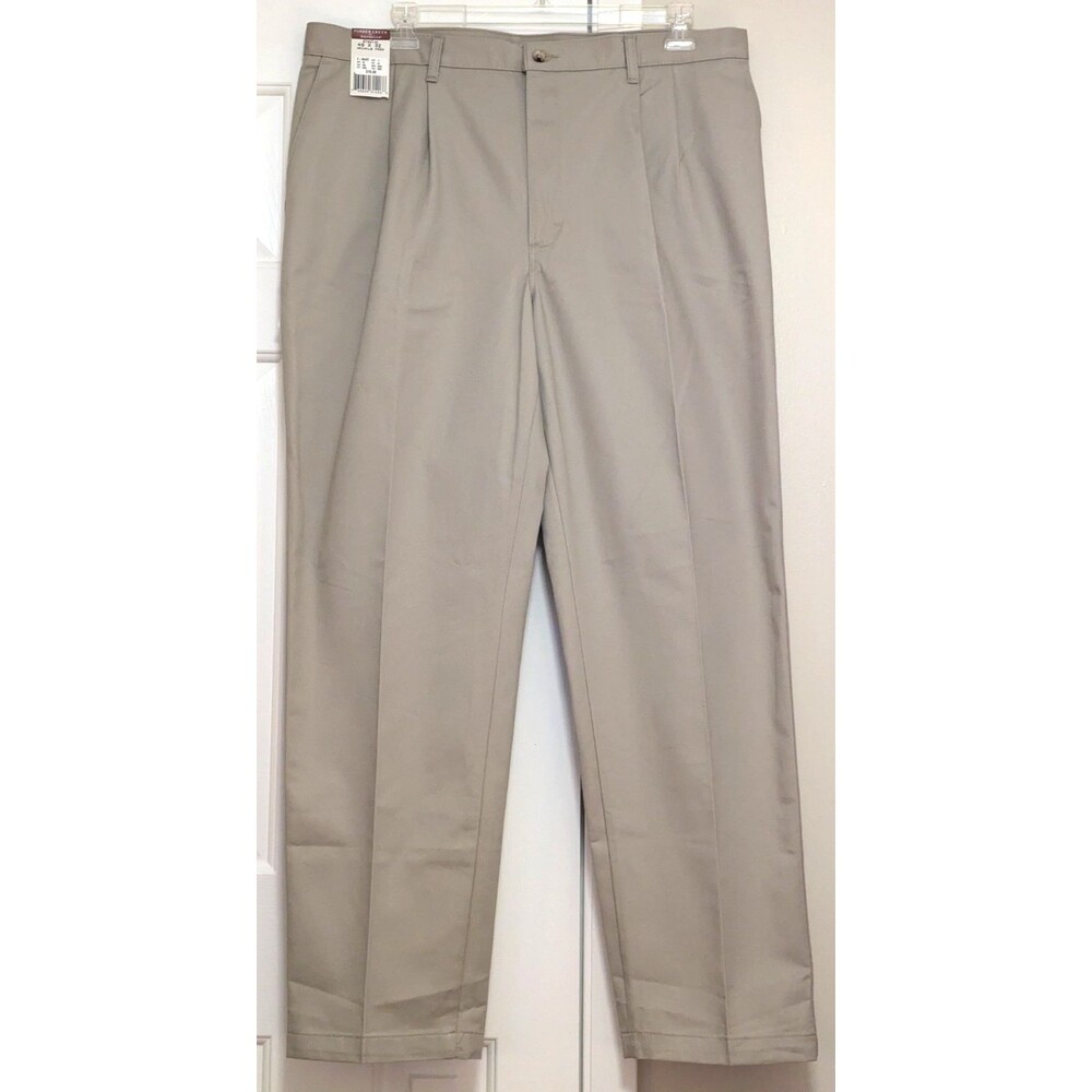 Vintage NWT Timber Creek Wrangler Men's Pleated Chinos 40x32 Tan Khakis 90s Y2K